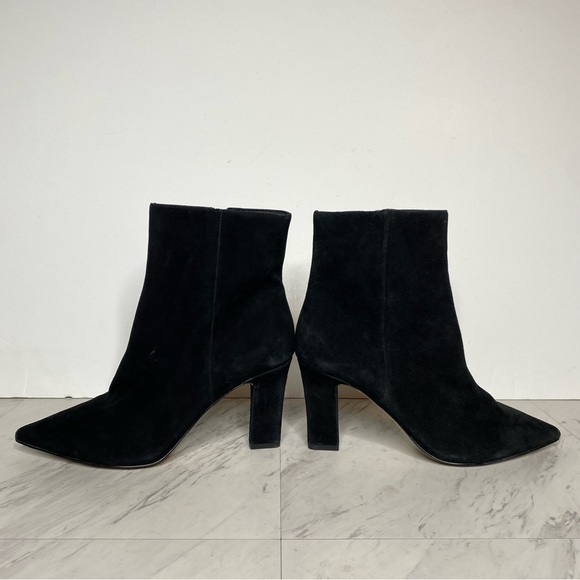 Botkier Natalie Black Suede Pointy Toe Bootie 10M - Picture 7 of 14